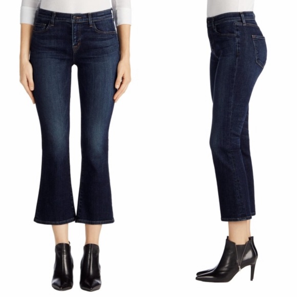 j brand selena cropped bootcut jeans